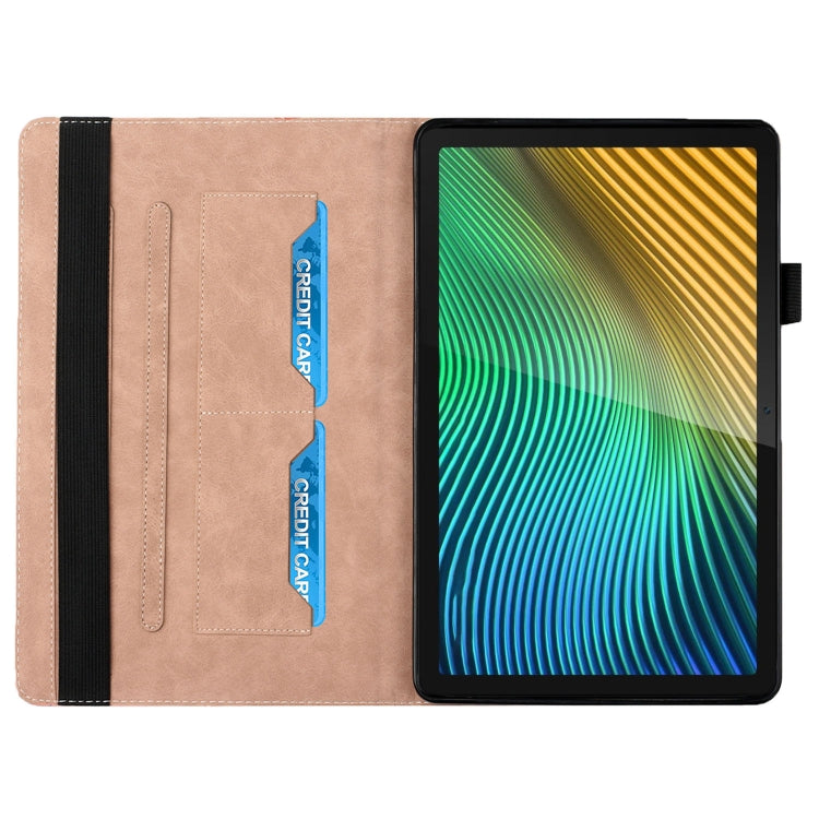 For OPPO Realme Pad Rhombus Skin Feel Horizontal Flip Tablet Leather Case with Card Slots & Holder(Rose Gold) - Realme by PMC TechLife | Online Shopping South Africa | PMC TechLife | Buy Now Pay Later Mobicred