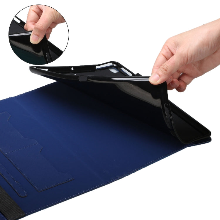 For OPPO Realme Pad Rhombus Skin Feel Horizontal Flip Tablet Leather Case with Card Slots & Holder(Royal Blue) - Realme by PMC TechLife | Online Shopping South Africa | PMC TechLife | Buy Now Pay Later Mobicred