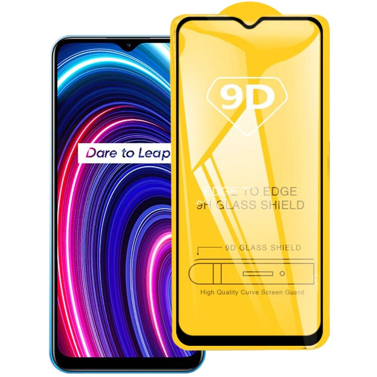 For OPPO Realme C25Y / C21Y 9D Full Glue Full Screen Tempered Glass Film - Realme Tempered Glass by PMC TechLife | Online Shopping South Africa | PMC TechLife | Buy Now Pay Later Mobicred