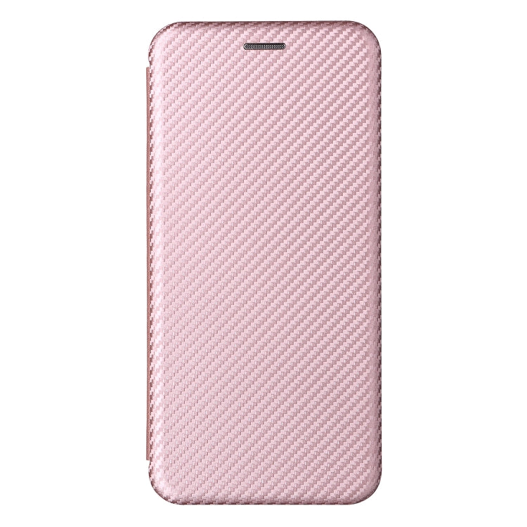 For Blackview Oscal C20 Carbon Fiber Texture Horizontal Flip Leather Phone Case with Card Slot(Pink) - More Brand by PMC TechLife | Online Shopping South Africa | PMC TechLife | Buy Now Pay Later Mobicred