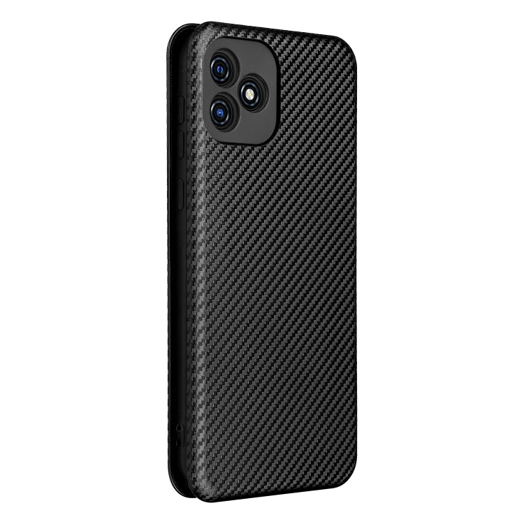 For Blackview Oscal C20 Carbon Fiber Texture Horizontal Flip Leather Phone Case with Card Slot(Black) - More Brand by PMC TechLife | Online Shopping South Africa | PMC TechLife | Buy Now Pay Later Mobicred