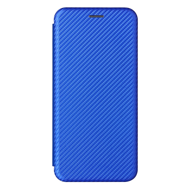 For Blackview Oscal C20 Carbon Fiber Texture Horizontal Flip Leather Phone Case with Card Slot(Blue) - More Brand by PMC TechLife | Online Shopping South Africa | PMC TechLife | Buy Now Pay Later Mobicred
