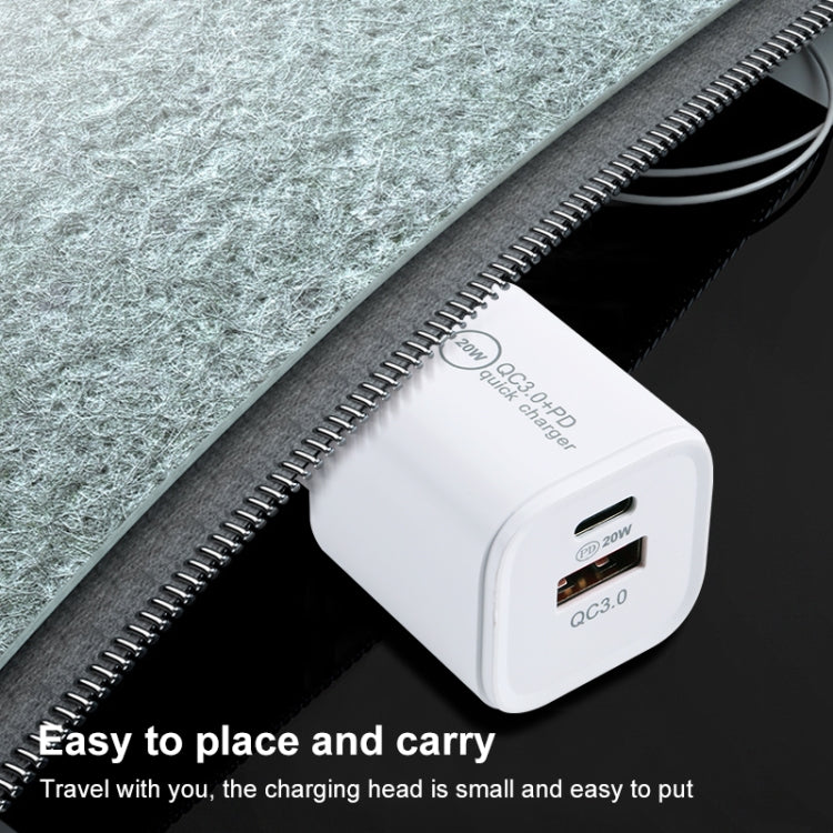 20WACB 20W QC3.0 + PD Quick Charger, Plug Specification:US Plug(White) - free shipping - PMC Jewellery - Order now!
