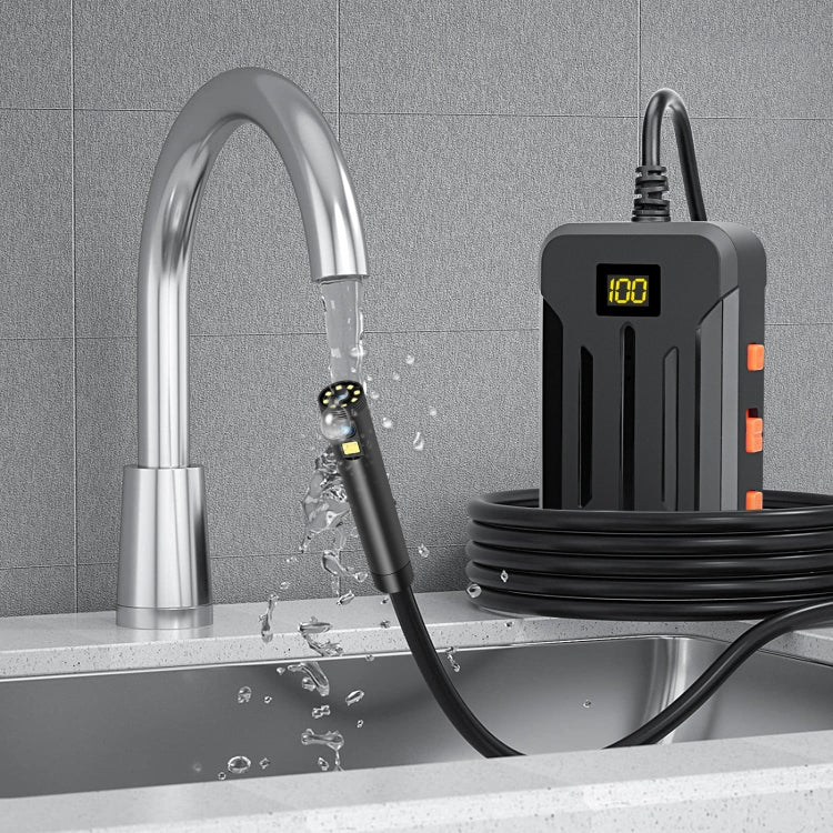 F300 5.5mm IP68 Waterproof HD Dual Cameras Digital Endoscope, Length:10m Hard Cable(Black) -  by PMC TechLife | Online Shopping South Africa | PMC TechLife | Buy Now Pay Later Mobicred