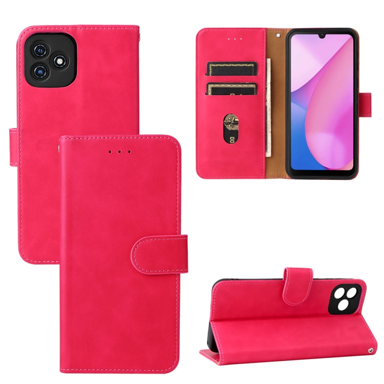 For Blackview Oscal C20 Solid Color Skin Feel Magnetic Buckle Horizontal Flip PU Phone Case(Rose Gold) - More Brand by PMC TechLife | Online Shopping South Africa | PMC TechLife | Buy Now Pay Later Mobicred