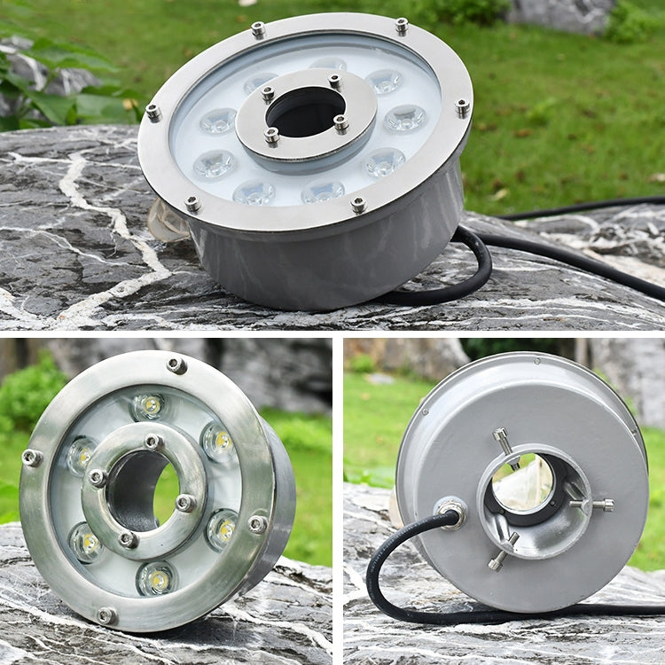 6W Landscape Ring LED Aluminum Alloy Underwater Fountain Light(White Light) - Underwater Lights by PMC TechLife | Online Shopping South Africa | PMC TechLife | Buy Now Pay Later Mobicred