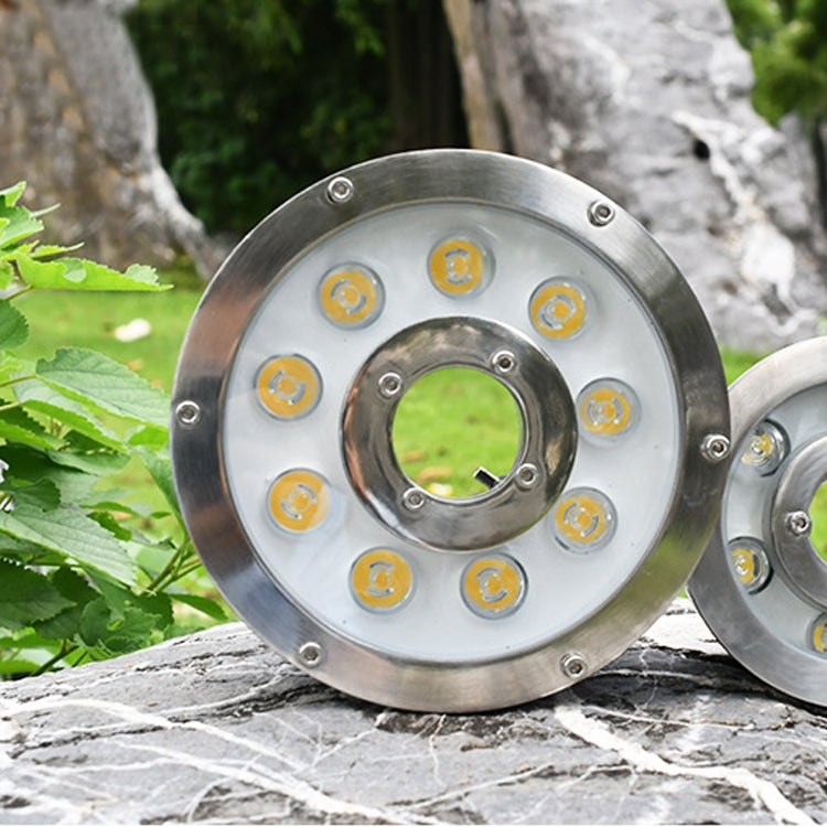 24W Landscape Ring LED Aluminum Alloy Underwater Fountain Light(Warm Light) - Underwater Lights by PMC TechLife | Online Shopping South Africa | PMC TechLife | Buy Now Pay Later Mobicred