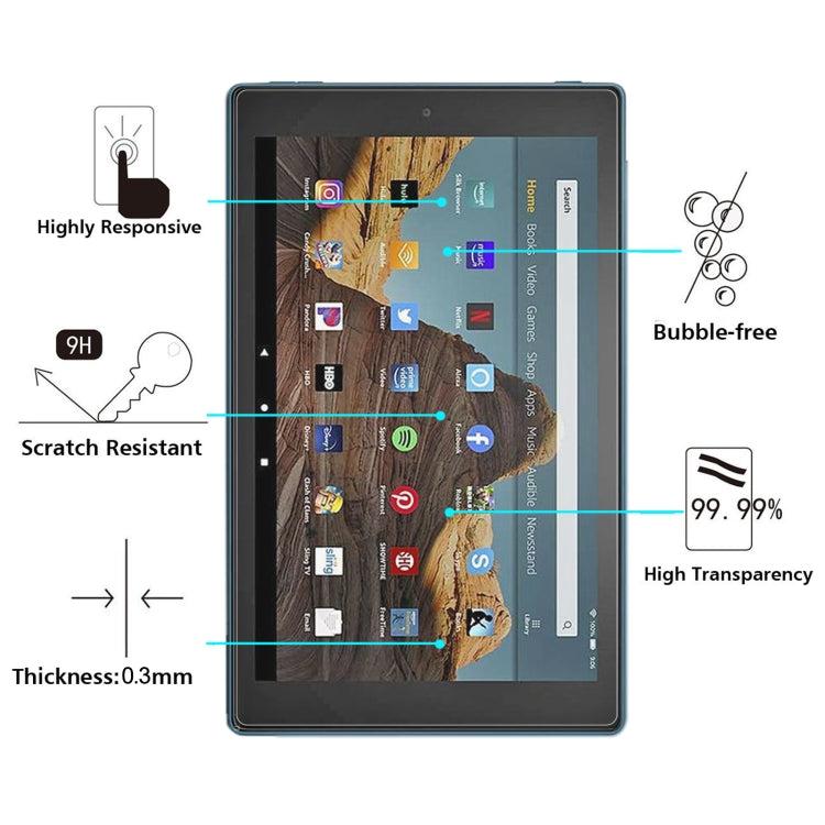 9H 2.5D Explosion-proof Tempered Tablet Glass Film For Amazon Kindle Fire HD 10 2019 - Others by PMC TechLife | Online Shopping South Africa | PMC TechLife