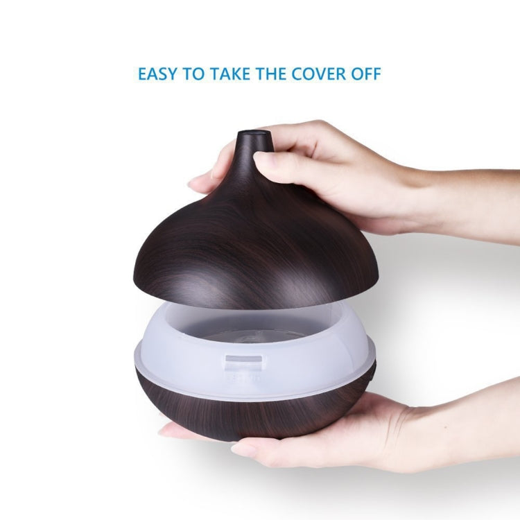 USB 400ml Wood Texture Fragrance Machine Pointed Mouth Humidifier Automatic Alcohol Sprayer with Colorful LED Light(White) - free shipping - PMC TechLife - Order now!