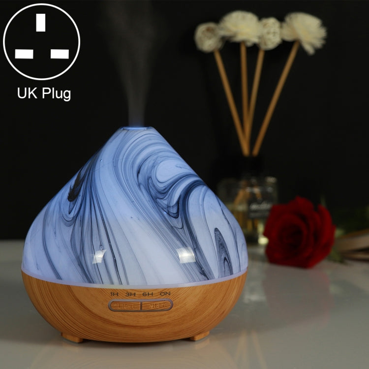 400ml Volcano Shape Humidifier Glass Aromatherapy Machine Automatic Alcohol Sprayer, Plug Specification:UK Plug(Khaki) - free shipping - PMC TechLife - Order now!