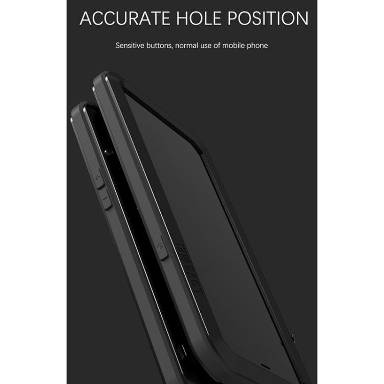 For iPhone 13 LOVE MEI Metal Shockproof Life Waterproof Dustproof Protective Phone Case(White) - free shipping - PMC TechLife - Order now!