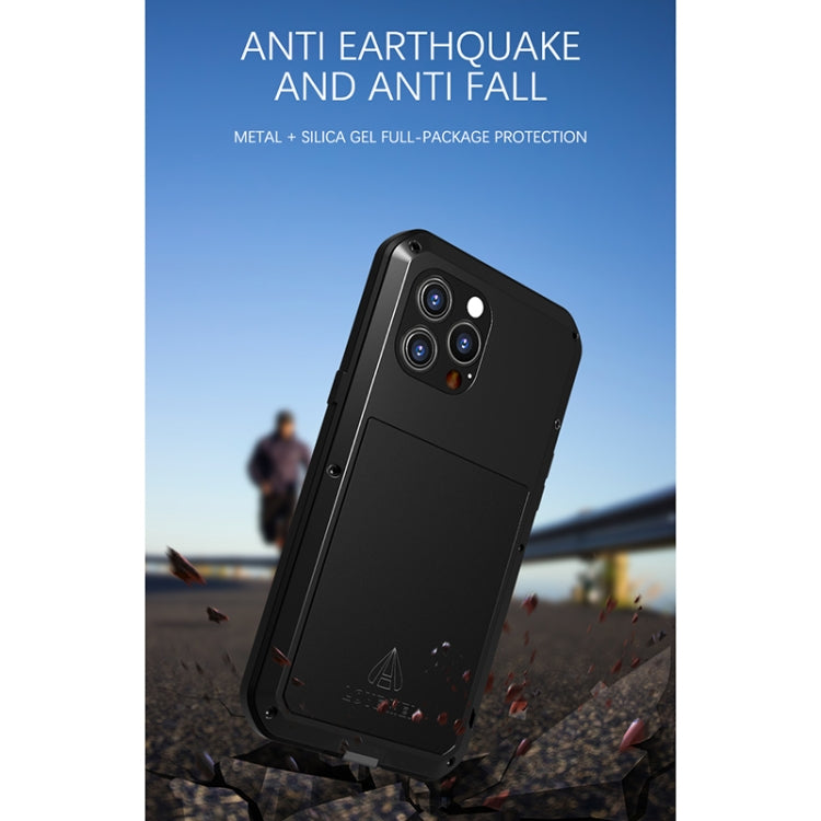 For iPhone 13 Pro Max LOVE MEI Metal Shockproof Life Waterproof Dustproof Protective Phone Case (Red) - free shipping - PMC TechLife - Order now!