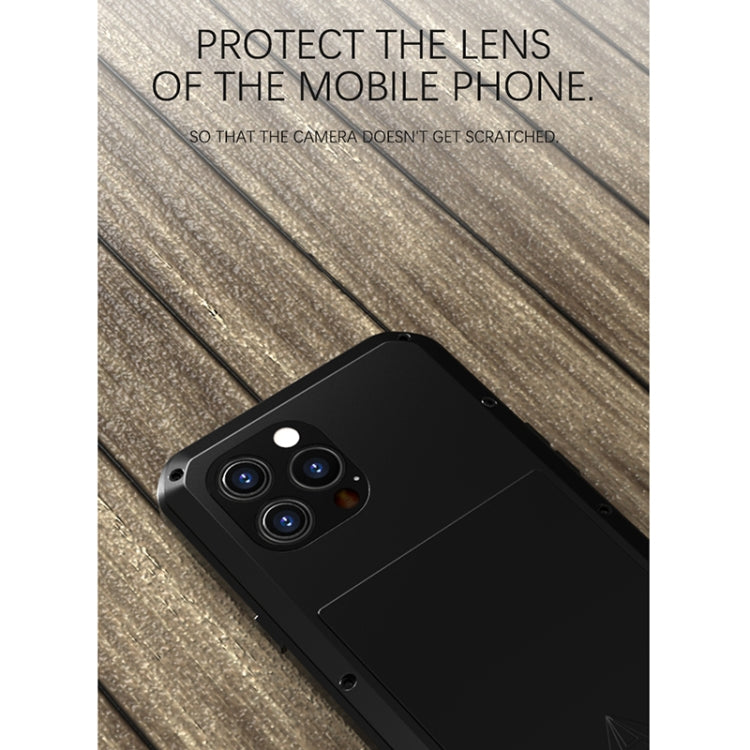 For iPhone 13 Pro Max LOVE MEI Metal Shockproof Life Waterproof Dustproof Protective Phone Case (Red) - free shipping - PMC TechLife - Order now!