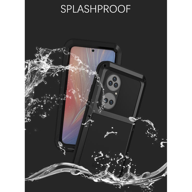 For Huawei P50 Pro LOVE MEI Metal Shockproof Waterproof Dustproof Protective Phone Case without Glass(Silver) - Huawei Cases by LOVE MEI | Online Shopping South Africa | PMC TechLife | Buy Now Pay Later Mobicred