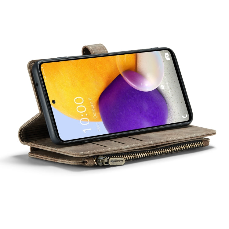 For Samsung Galaxy A72 CaseMe-C30 Multifunctional Horizontal Flip PU + TPU Phone Case(Brown) - free shipping - PMC Jewellery - Order now!