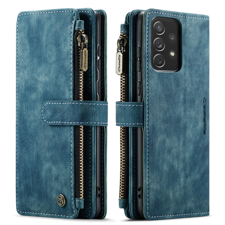 For Samsung Galaxy A72 CaseMe-C30 Multifunctional Horizontal Flip PU + TPU Phone Case(Blue) - free shipping - PMC Jewellery - Order now!