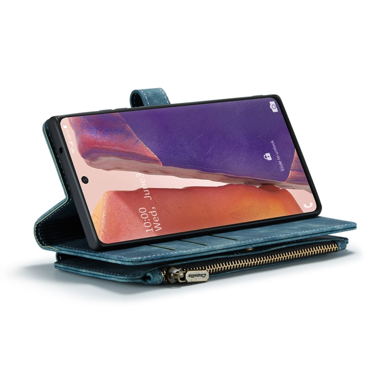 For Samsung Galaxy Note20 CaseMe-C30 Multifunctional Horizontal Flip PU + TPU Phone Case(Blue) - free shipping - PMC Jewellery - Order now!