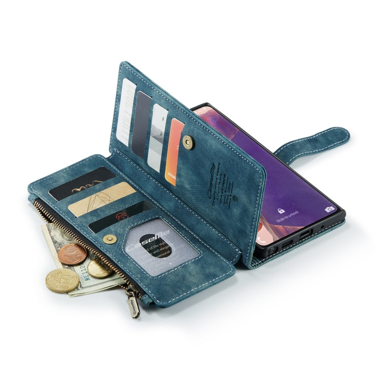 For Samsung Galaxy Note20 CaseMe-C30 Multifunctional Horizontal Flip PU + TPU Phone Case(Blue) - free shipping - PMC Jewellery - Order now!