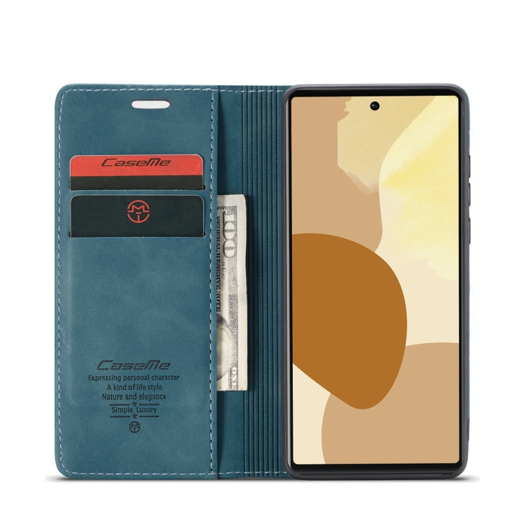 For Google Pixel 6 CaseMe 013 Multifunctional Horizontal Flip Leather Phone Case with Card Slot & Holder & Wallet(Blue) - free shipping - PMC Jewellery - Order now!