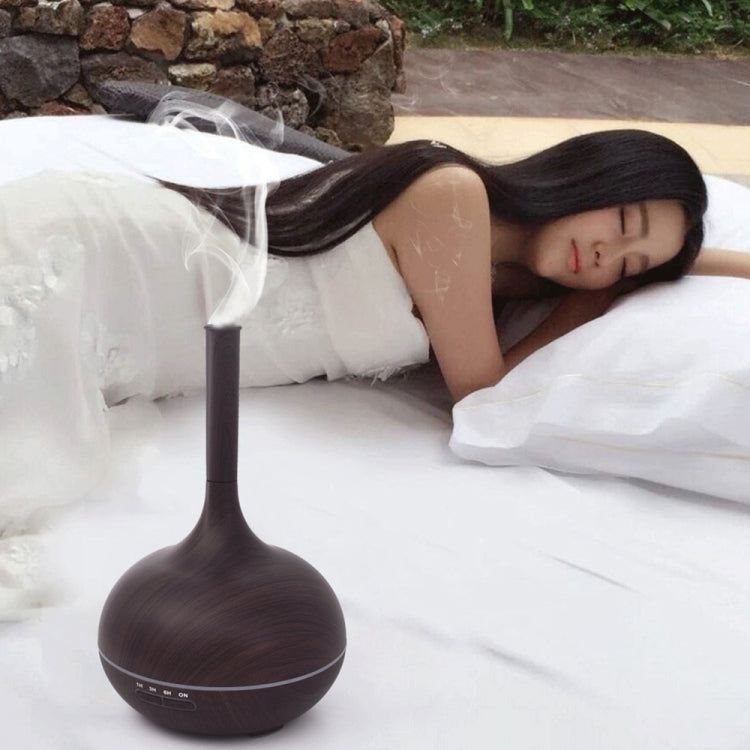 Creative Fragrance Machine Pointed Mouth Humidifier Automatic Alcohol Sprayer with Colorful LED Light, Plug Specification:AU Plug(Dark Brown) - free shipping - PMC TechLife - Order now!