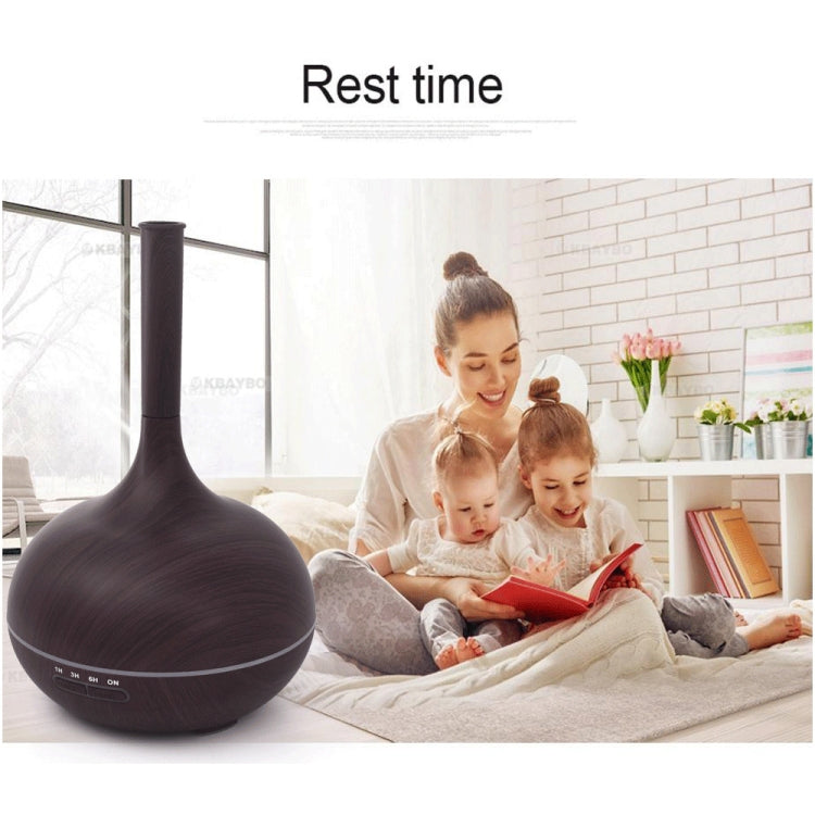 Creative Fragrance Machine Pointed Mouth Humidifier Automatic Alcohol Sprayer with Colorful LED Light, Plug Specification:UK Plug(Light Brown) - free shipping - PMC TechLife - Order now!