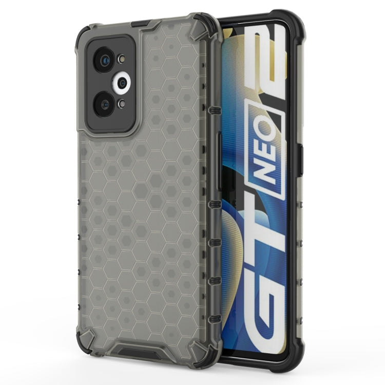 For OPPO Realme GT Neo2 5G Shockproof Honeycomb PC + TPU Phone Case(Black) - Realme Cases by PMC TechLife | Online Shopping South Africa | PMC TechLife | Buy Now Pay Later Mobicred