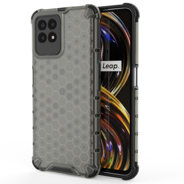 For OPPO Realme 8i Shockproof Honeycomb PC + TPU Phone Case(Black) - Realme Cases by PMC TechLife | Online Shopping South Africa | PMC TechLife | Buy Now Pay Later Mobicred