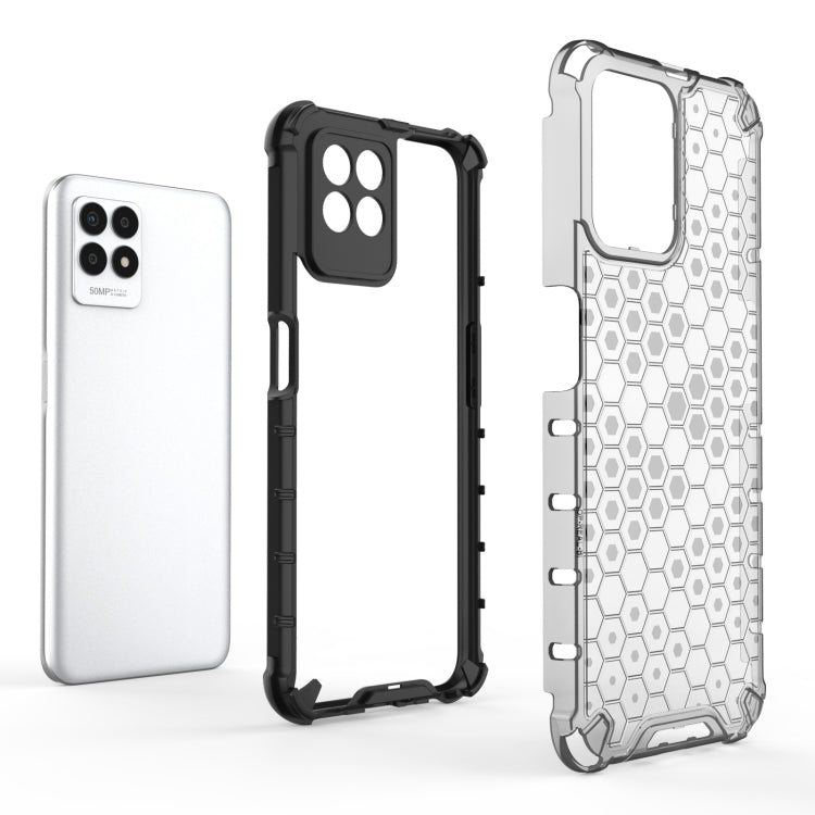 For OPPO Realme 8i Shockproof Honeycomb PC + TPU Phone Case(Black) - Realme Cases by PMC TechLife | Online Shopping South Africa | PMC TechLife | Buy Now Pay Later Mobicred
