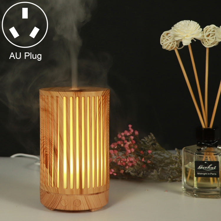 200ml Hollow-out Forest Pattern Wooden Essential Oil Aromatherapy Machine Ultrasonic Humidifier Automatic Alcohol Sprayer, Plug Specification:AU Plug(Light Brown-2) - free shipping - PMC TechLife - Order now!