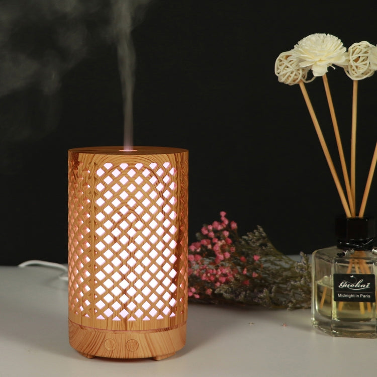 200ml Hollow-out Forest Pattern Wooden Essential Oil Aromatherapy Machine Ultrasonic Humidifier Automatic Alcohol Sprayer, Plug Specification:US Plug(Light Brown-1) - free shipping - PMC TechLife - Order now!