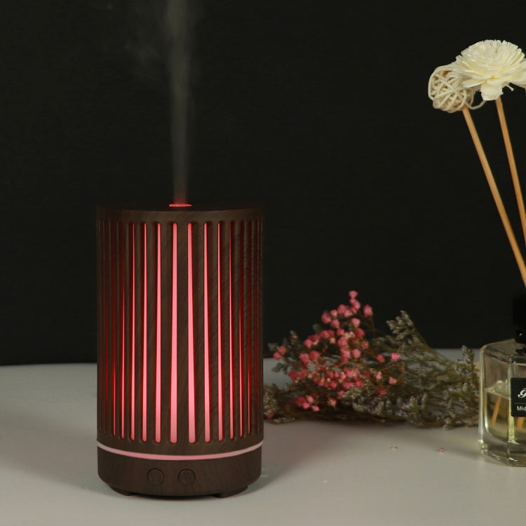 200ml Hollow-out Forest Pattern Wooden Essential Oil Aromatherapy Machine Ultrasonic Humidifier Automatic Alcohol Sprayer, Plug Specification:US Plug(Dark Brown-2) - free shipping - PMC TechLife - Order now!