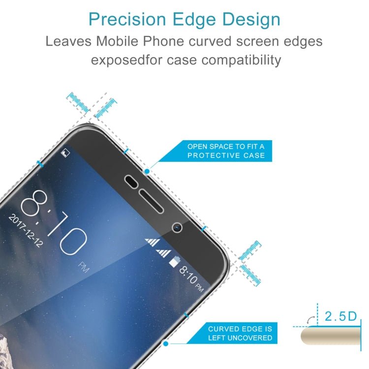 50 PCS 0.26mm 9H 2.5D Tempered Glass Film For Blackview A10 - For Blackview by PMC TechLife | Online Shopping South Africa | PMC TechLife | Buy Now Pay Later Mobicred