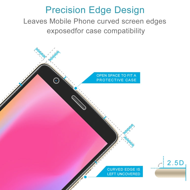 50 PCS 0.26mm 9H 2.5D Tempered Glass Film For Blackview A20 Pro - For Blackview by PMC TechLife | Online Shopping South Africa | PMC TechLife