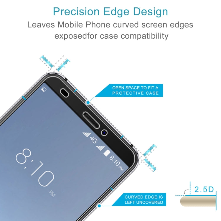 50 PCS 0.26mm 9H 2.5D Tempered Glass Film For Blackview S6 - For Blackview by PMC TechLife | Online Shopping South Africa | PMC TechLife | Buy Now Pay Later Mobicred