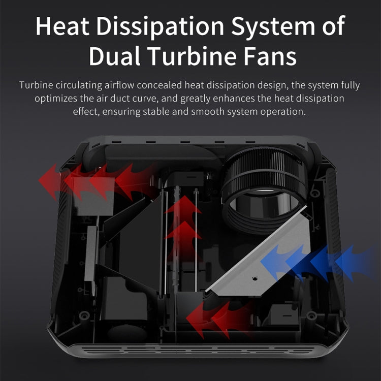 T7 1920x1080P 200 ANSI Portable Home Theater LED HD Digital Projector, Same Screen Version, AU Plug(Black) - LED Projector by PMC TechLife | Online Shopping South Africa | PMC TechLife | Buy Now Pay Later Mobicred