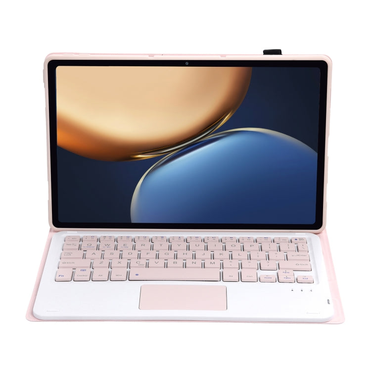 AHV7-A Lambskin Texture Ultra-thin Bluetooth Keyboard Leather Tablet Case with Touchpad For Honor Tablet V7 Pro(Pink) - Huawei Keyboard by PMC TechLife | Online Shopping South Africa | PMC TechLife