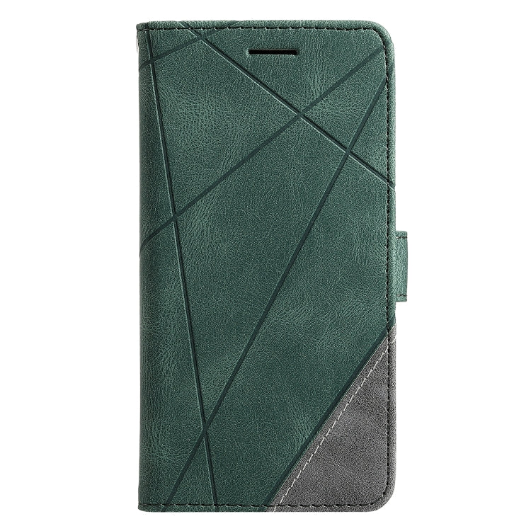 For vivo Y72 5G / Y52 5G / iQOO Z3 Skin Feel Splicing Horizontal Flip Leather Phone Case(Green) - vivo Cases by PMC TechLife | Online Shopping South Africa | PMC TechLife | Buy Now Pay Later Mobicred