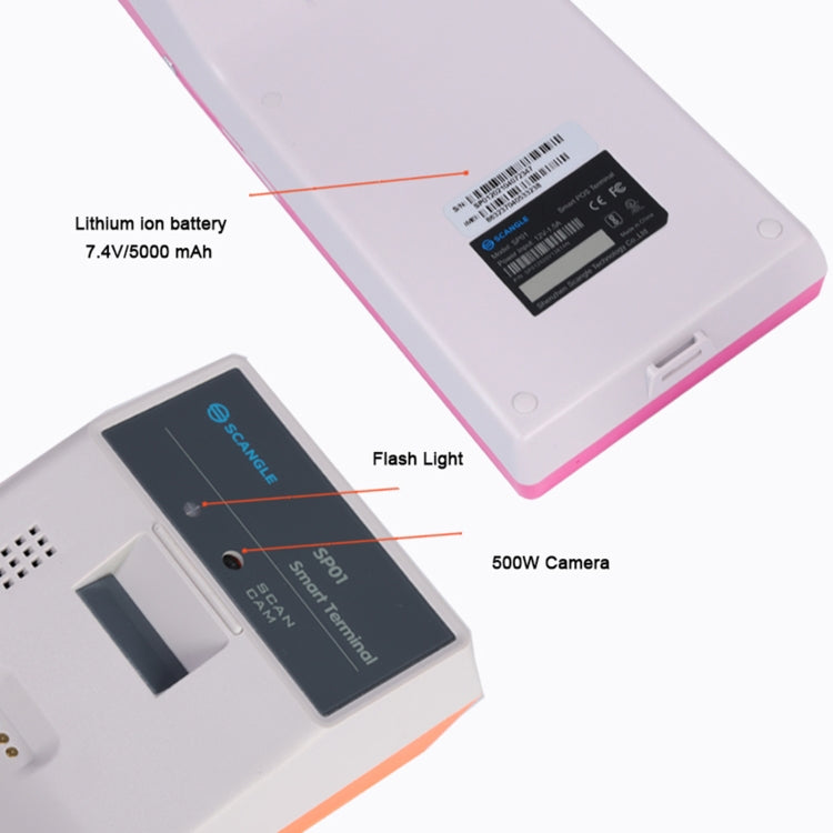 SGT-SP01 5.5 inch HD Screen Handheld POS Receipt Printer, Suit Version, UK Plug(Orange) - Receipt Printers by PMC Jewellery | Online Shopping South Africa | PMC Jewellery | Buy Now Pay Later Mobicred