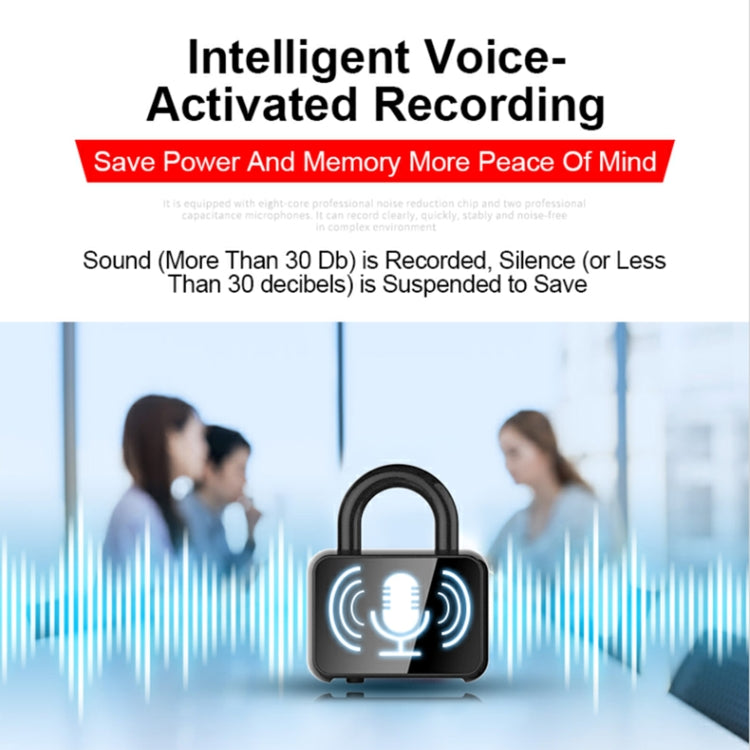 Q11 Intelligent HD Noise Reduction Lock Voice Recorder, Capacity:16GB(Black) - Recording Pen by PMC TechLife | Online Shopping South Africa | PMC TechLife | Buy Now Pay Later Mobicred