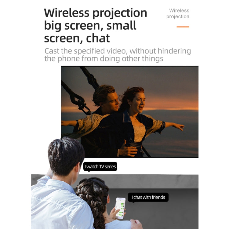 T20 320x240 400 Lumens Portable Home Theater LED HD Digital Projector, Same Screen Version, US Plug(Black White) - LED Projector by PMC TechLife | Online Shopping South Africa | PMC TechLife | Buy Now Pay Later Mobicred