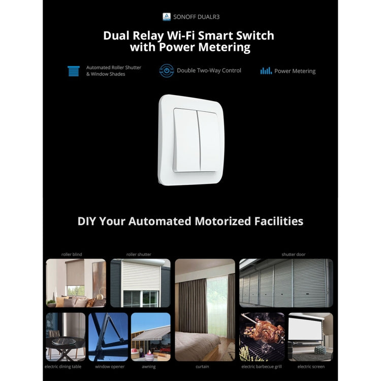 Sonoff DUALR3 Dual Ways Control WiFi Smart Switch Module - free shipping - PMC TechLife - Order now!