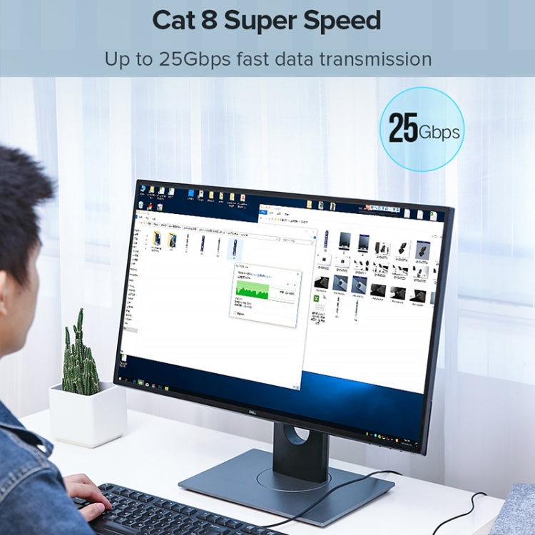 UGREEN CAT8 Ethernet Network LAN Cable, Length:1m - free shipping - PMC Jewellery - Order now!