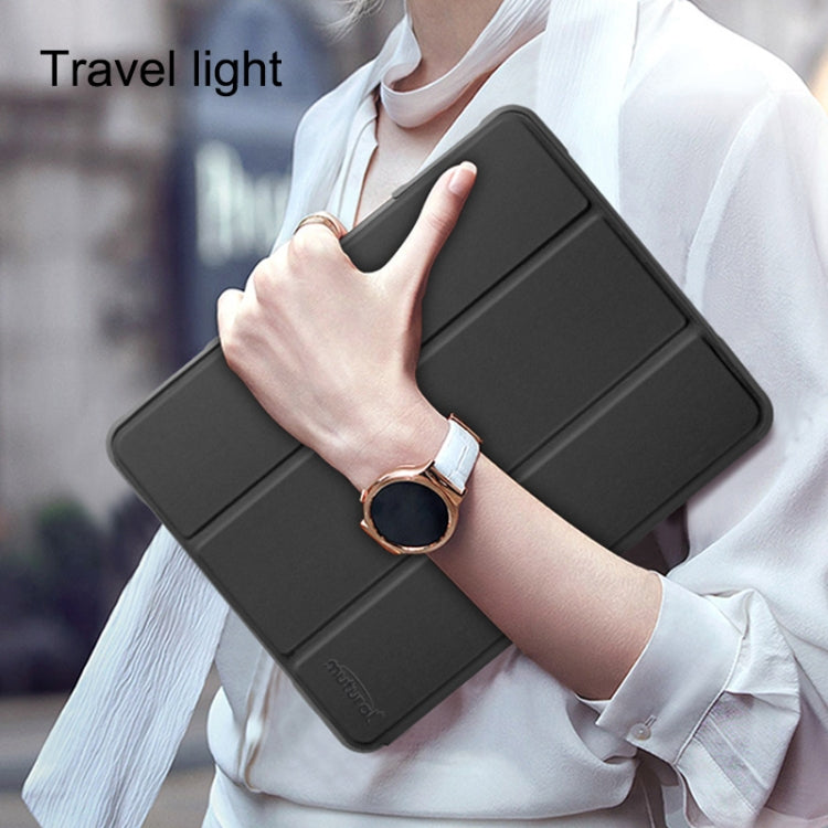 For iPad 10.2 Mutural Horizontal Flip PC + TPU + PU Leather Case with Holder & Pen Slot(Rose Gold) - free shipping - PMC TechLife - Order now!