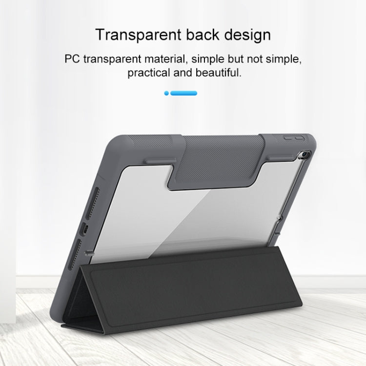 For iPad 9.7 Mutural Horizontal Flip PC + TPU + PU Leather Case with Holder & Pen Slot(Black) - free shipping - PMC TechLife - Order now!