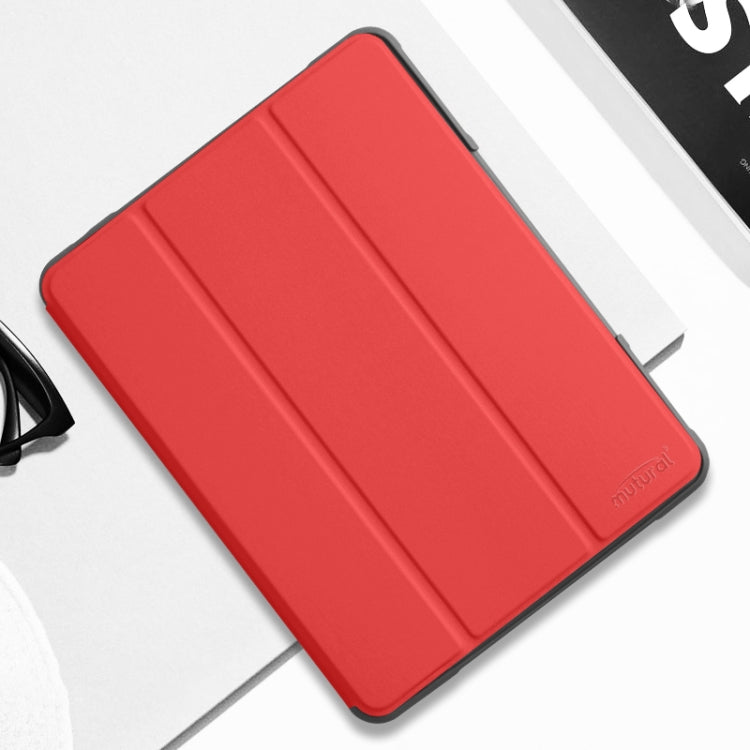 For iPad Pro 10.5 Mutural Horizontal Flip PC + TPU + PU Leather Case with Holder & Pen Slot(Red) - free shipping - PMC TechLife - Order now!