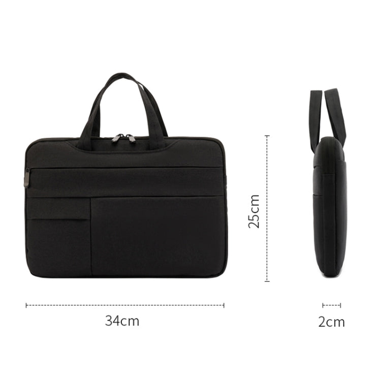 C510 Waterproof Oxford Cloth Laptop Handbag For 15.4-16 inch Laptops(Black) - free shipping - PMC Jewellery - Order now!