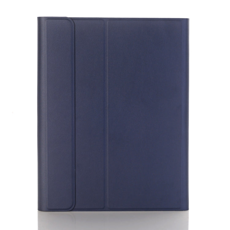 A102B-A Lambskin Texture Square Keycap Bluetooth Keyboard Leather Case with Touch Control For iPad Pro 10.5 inch / 10.2 2021 & 2020 & 2019 / Air 3(Blue) - Universal by PMC TechLife | Online Shopping South Africa | PMC TechLife