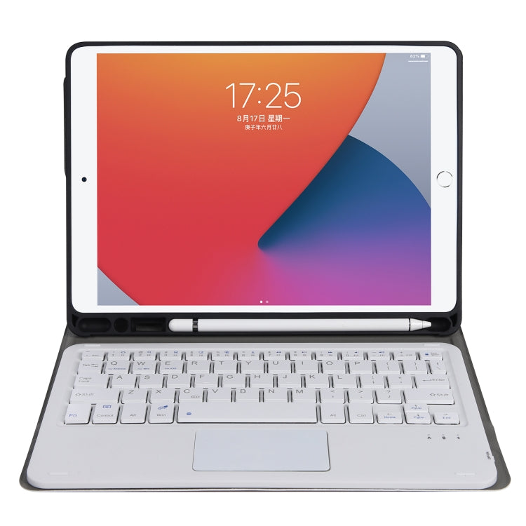A102B-A Lambskin Texture Square Keycap Bluetooth Keyboard Leather Case with Touch Control For iPad Pro 10.5 inch / 10.2 2021 & 2020 & 2019 / Air 3(Rose Gold) - Universal by PMC TechLife | Online Shopping South Africa | PMC TechLife