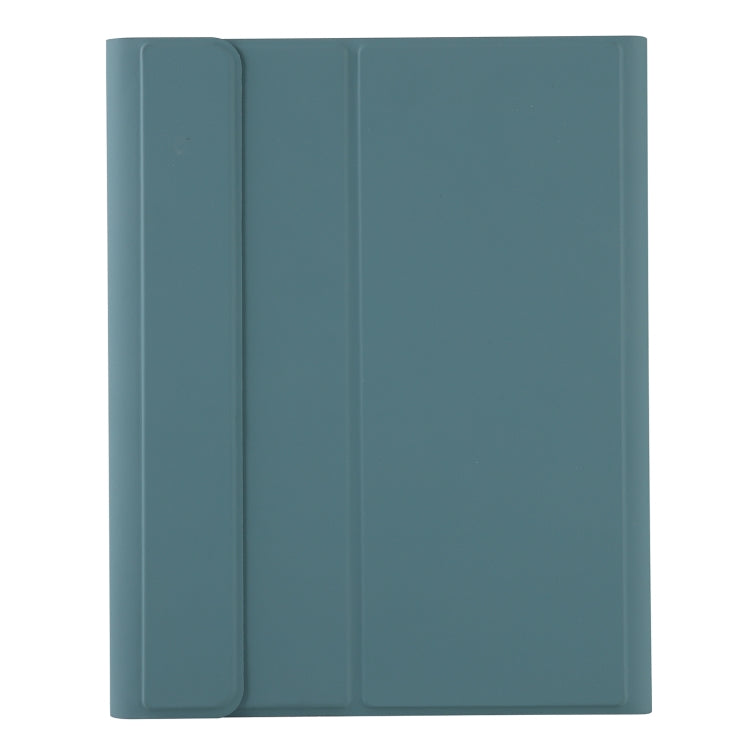 A11B-A Lambskin Texture Square Keycap Bluetooth Keyboard Leather Case with Touch Control For iPad Air 4 2020 10.9 / Pro 11 inch 2021 & 2020 & 2018(Dark Green) - Universal by PMC TechLife | Online Shopping South Africa | PMC TechLife