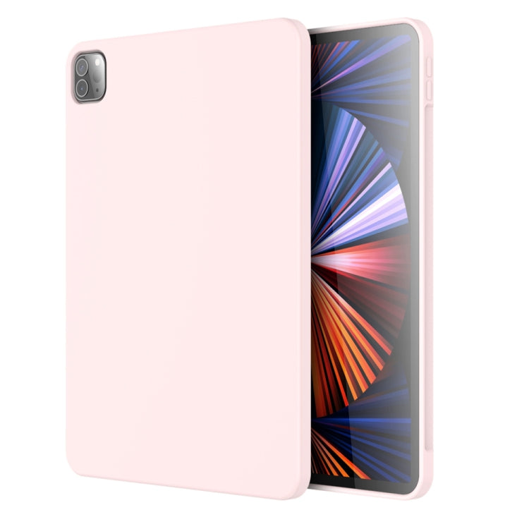 For iPad Pro 11 inch 2022 / 2021 / 2020 Mutural Silicone Microfiber Tablet Case(Pink) - free shipping - PMC TechLife - Order now!
